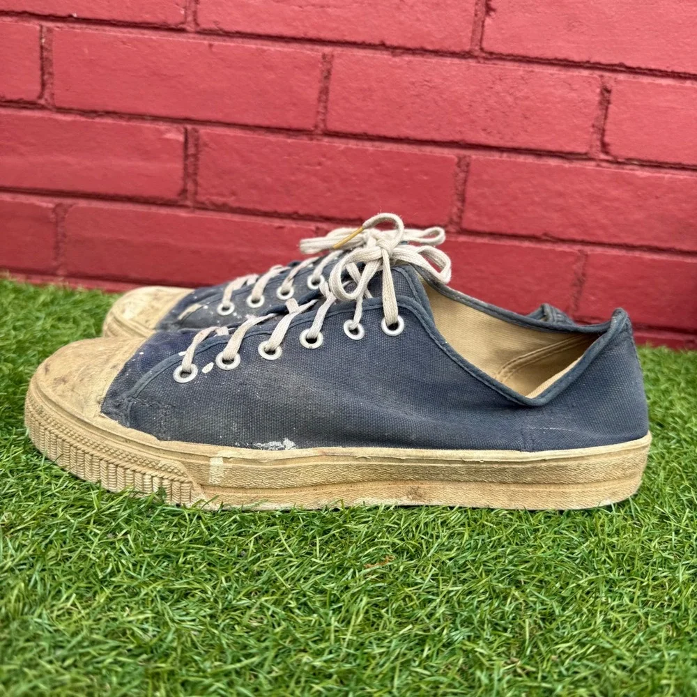 Vintage Original 1950s Converse Chuck Taylor Style‎ Sneakers Mens Size 9.5 Blue